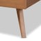 Baxton Studio Shiro Mid-Century Modern Ash Walnut Finished Wood Full Size Platform Bed 182-11105-9407-Zoro - alternate 5